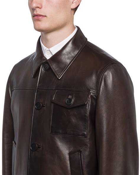 prada jacket men - Prada leather jacket men's.